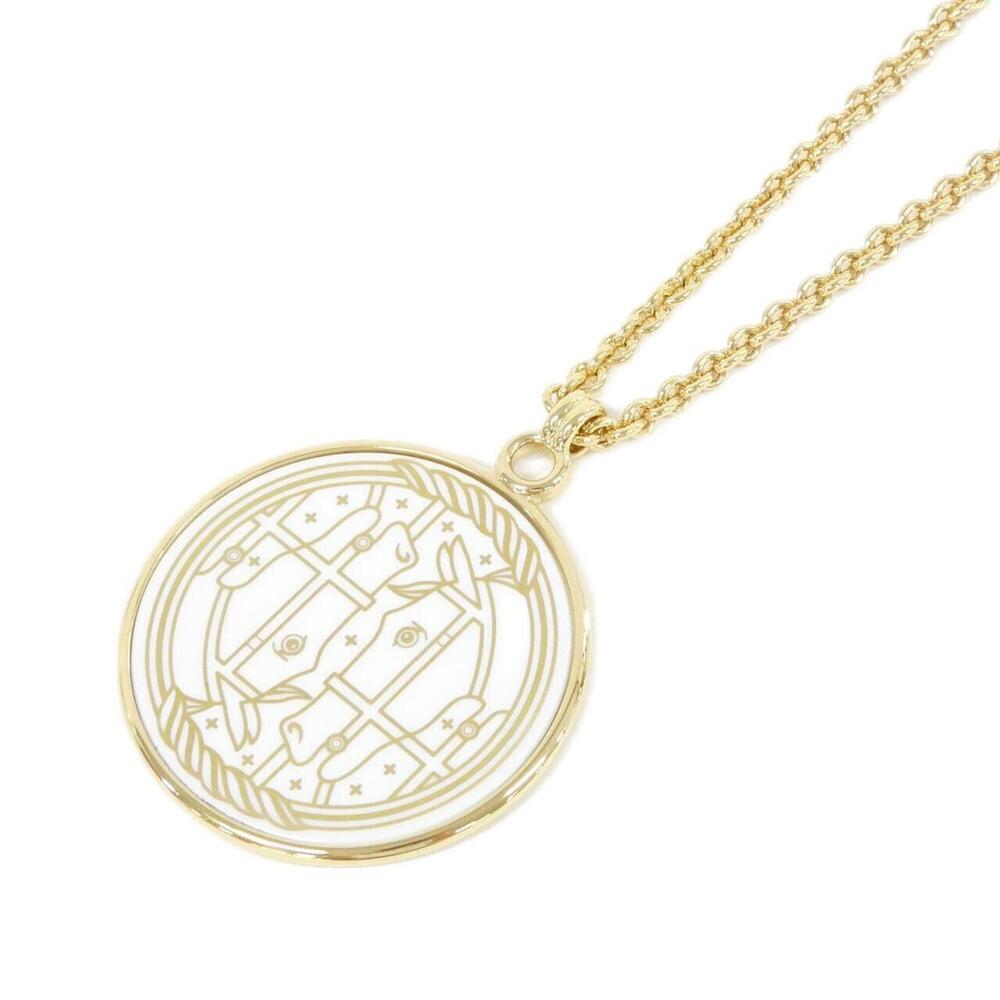 HERMES White Necklace